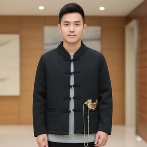 Chinese-style jacket often called a Tang suit Size Small
